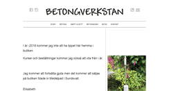 Desktop Screenshot of betongverkstan.se